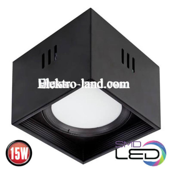Накладной светильник LED 15W HOROZ SANDRA-SQ15 4200K квадрат